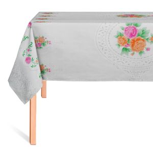 CUBREMESA TRANSP PVC FLORAL CALIDO