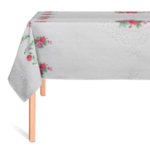 CUBREMESA TRANSP PVC FLORAL SUAVE