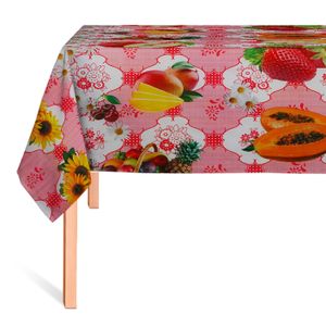 CUBREMESA PLAIN PVC FIESTA CAMPESTRE ROJO