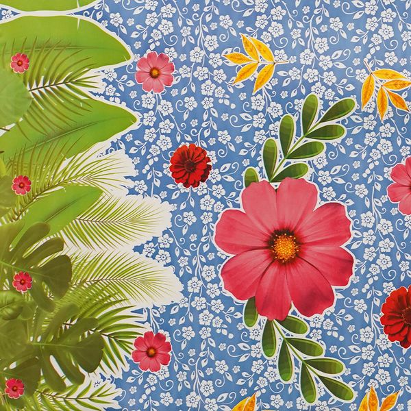 CUBREMESA PVC ROCIO AZUL 13