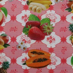 CUBREMESA PLAIN PVC FIESTA CAMPESTRE ROJO