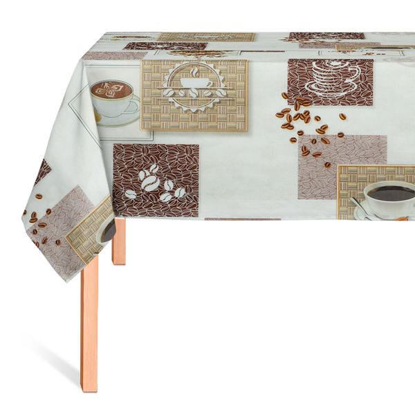 CUBREMESA PLAIN PVC CAFÉ GOURMET