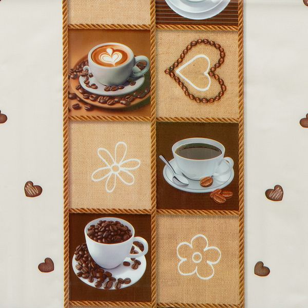 CUBREMESA PLAIN PVC CORAZON LATE