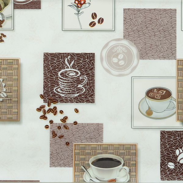 CUBREMESA PLAIN PVC CAFÉ GOURMET