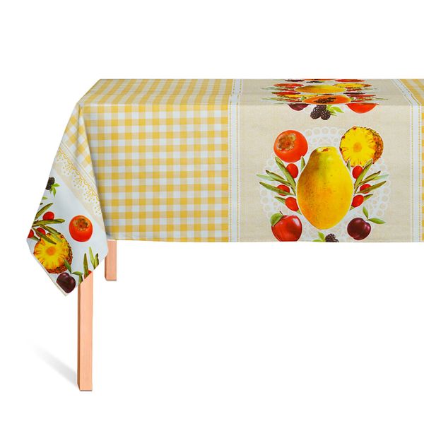 CUBREMESA PVC YULIMAR AMARILLO 35