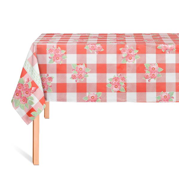 CUBREMESA PVC PAMELA ROJO 27