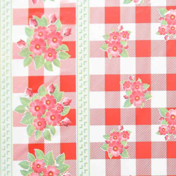 CUBREMESA PVC PAMELA ROJO 27