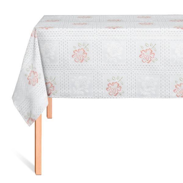 CUBREMESA ENCAJE PVC RITA BLANCO