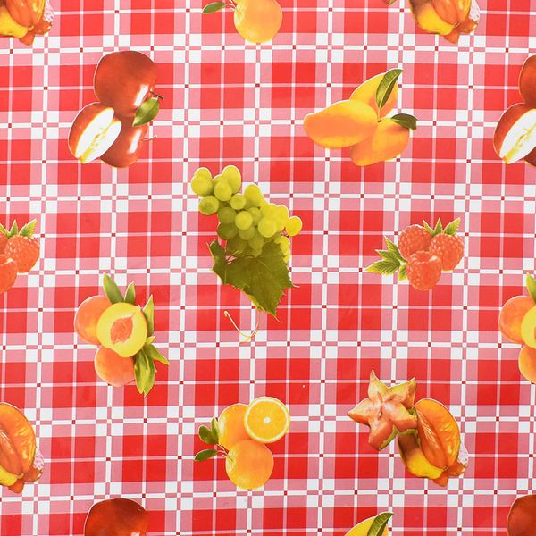 CUBREMESA PVC SELENA ROJO 57