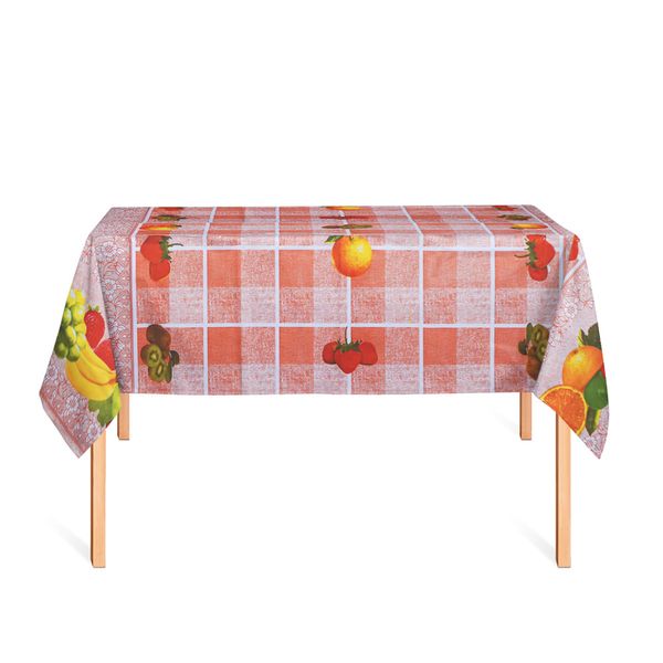 CUBREMESA PVC BRENDA NARANJA 69