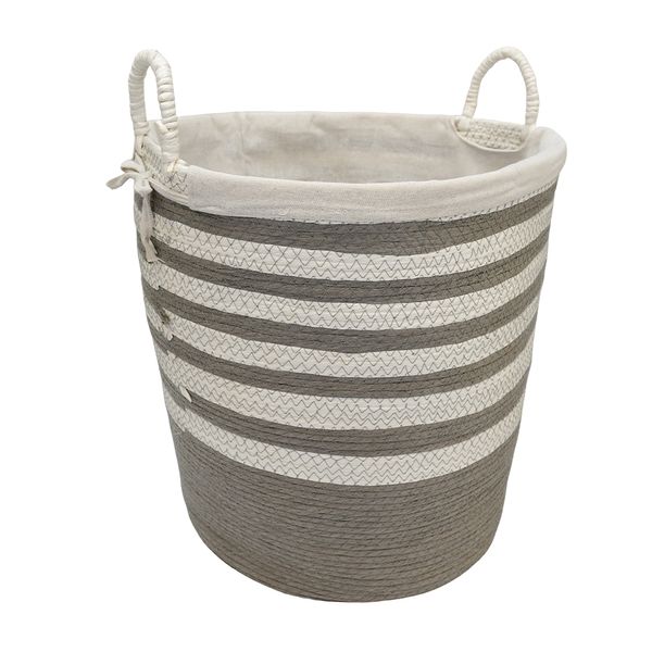 CESTA NAVY L 42X42X44CM GRIS (ORG13-025-1)