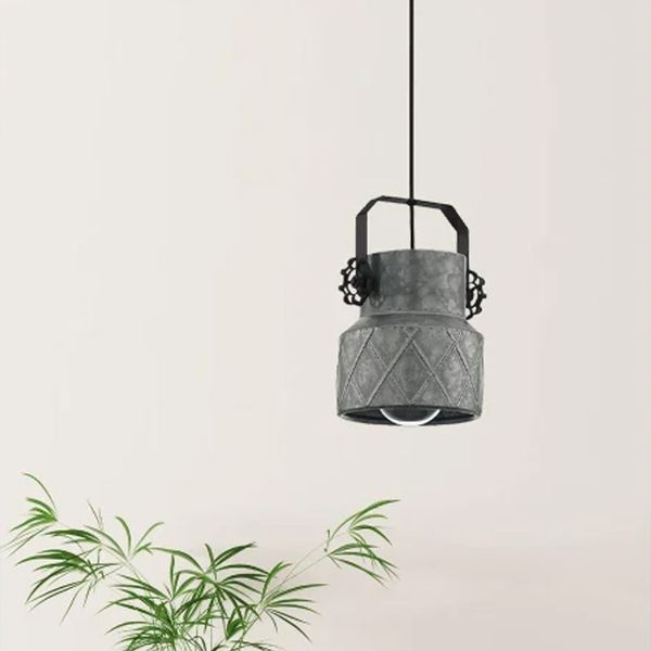 EGLO LAMPARA COLGANTE HILCOTT 1X40W GRIS