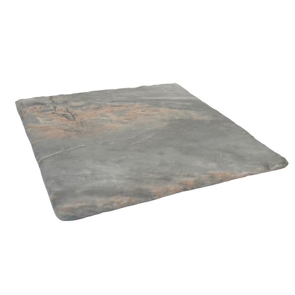 BANDEJA MELAMINA MARMOL 25X25X1CM GRIS (HME127-058)