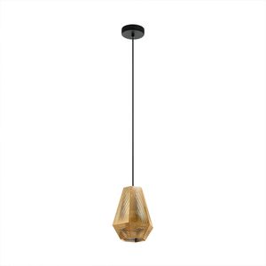 EGLO LAMPARA COLGANTE CHIAVICA1 1X28W NEGRO/DORADO
