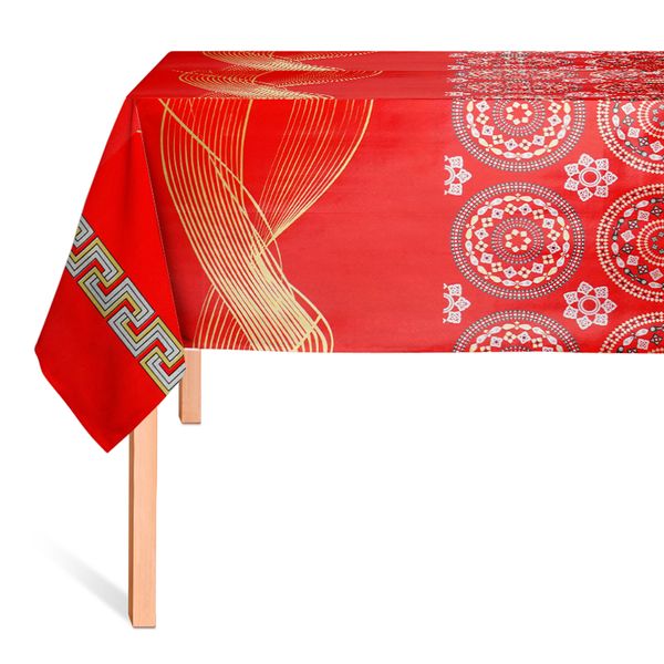 CUBREMESA SHINE MIDAS ROJO