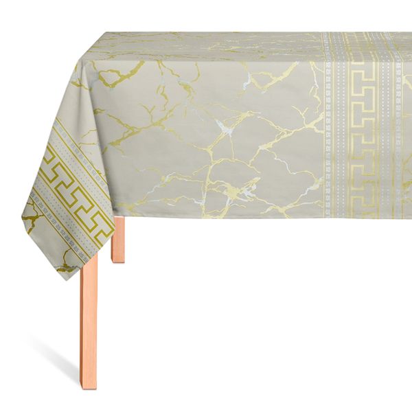 CUBREMESA SHINE GRECIA CREMA