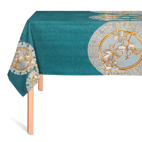 CUBREMESA SHINE SERENIDAD TURQUESA