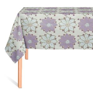 HULE GLITTER FLORAL LILA