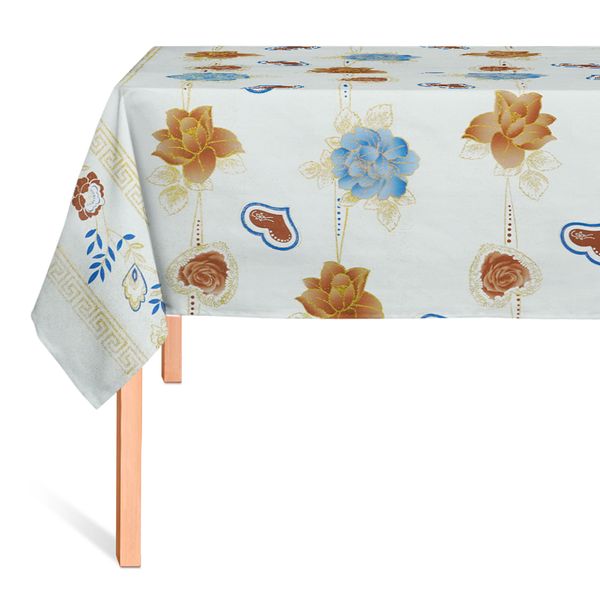 HULE GLITTER ROMANCE CLASICO BLANCO DORADO