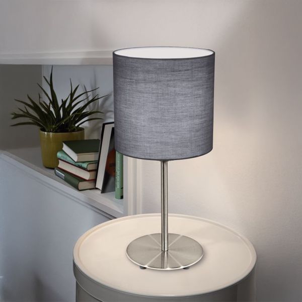 EGLO LAMPARA DE MESA PASTERI GRIS