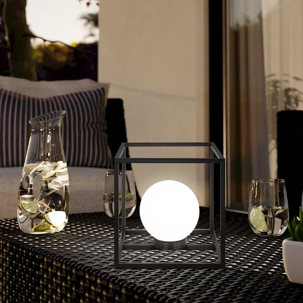 EGLO LAMPARA SOLAR Z-SOLAR 1X0.06W NEGRO/BLANCO