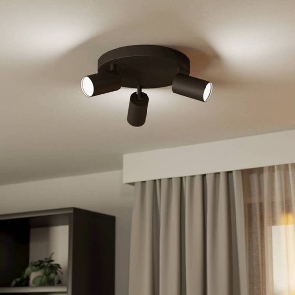 EGLO SPOTLIGHT RONDELL STECCI-E 3X5W NEGRO