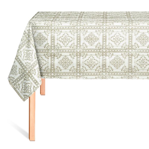 CUBREMESA ENCAJE LUMYX VIVIANA CHAMPAGNE