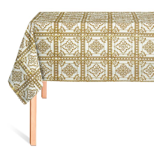 CUBREMESA ENCAJE LUMYX VIVIANA GOLD