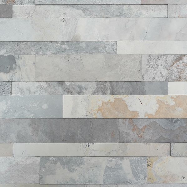 Baldosas De Piedra 3D Autoadhesivas 0.59X0.15 Mts Autumn White (Caja 11 Unid)