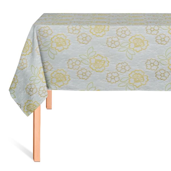 CUBREMESA ENCAJE PVC MARGARITA AMARILLO