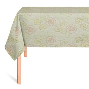 CUBREMESA ENCAJE PVC MARGARITA ROSADO