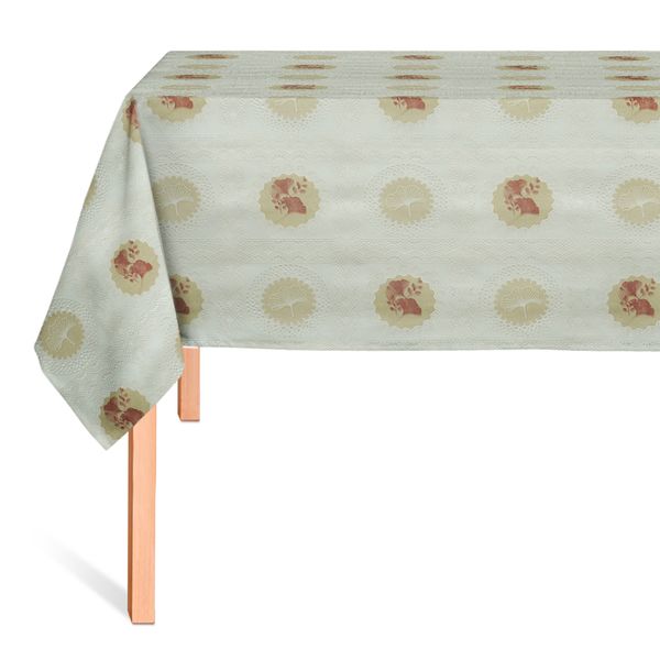 CUBREMESA ENCAJE PVC ESTILO NATURAL CREMA