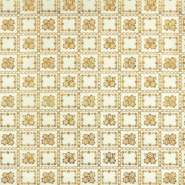 CUBREMESA ENCAJE PVC CUADROS FLORALES COBRE