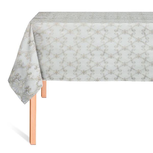 CUBREMESA ENCAJE PVC JOANA PLATA