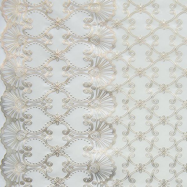 CUBREMESA ENCAJE PVC JOANA PLATA