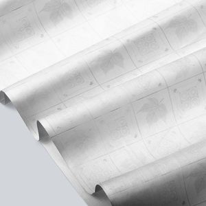 CUBREMESA TRANSP PVC CUADROS GRIS