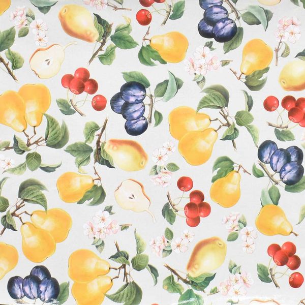 CUBREMESA VINIL FRUTIX BEIGE