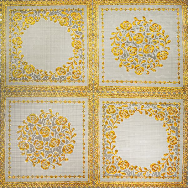 CUBREMESA ENCAJE YW DORIS GOLD