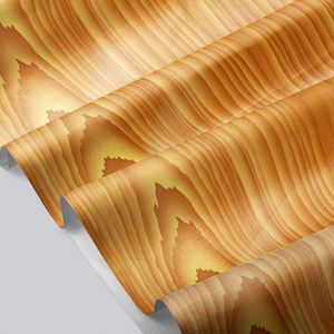 CUBREMESA PVC MADERA BRILLOSO MOSTAZA 48