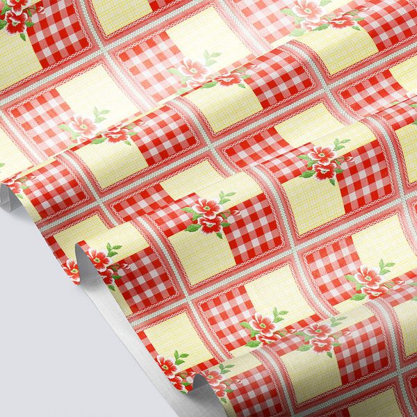 CUBREMESA PVC MARGOT ROJO 27