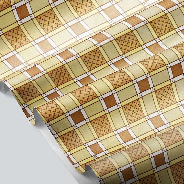 CUBREMESA PVC ESCOCES MARRON 18