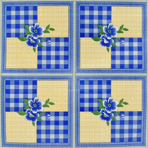 CUBREMESA PVC MARGOT AZUL 13