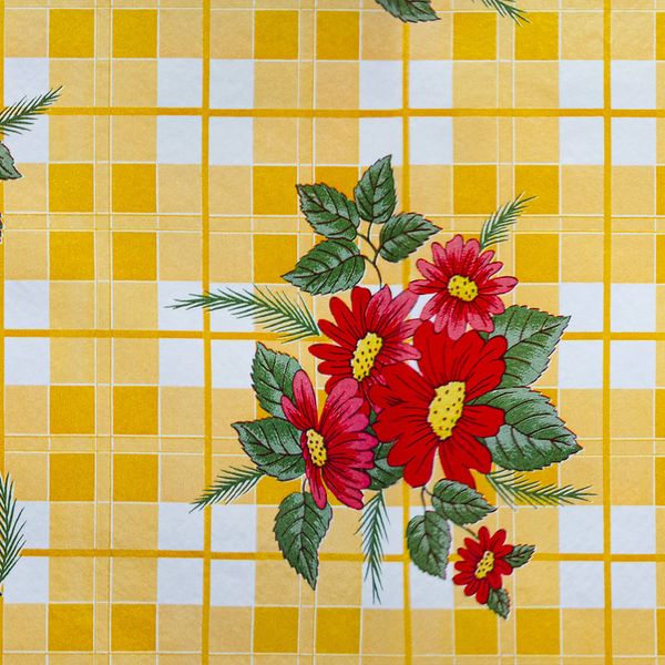 CUBREMESA PVC ARACELI AMARILLO 25