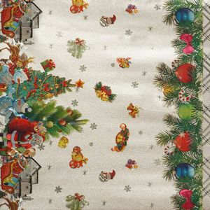 HULE SATIN TRADICION NAVIDEÑA CREMA