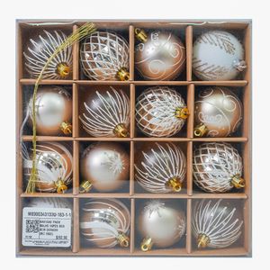 Navidad Pack Bolas 16Pzs Box 6Cm Dorado (Mc-1502)