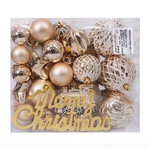Navidad Pack Bolas 65Pzs Multiforma Dorado (Mc-1536)