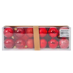 Navidad Pack Bolas 12Pzs Box 6Cm Rojo (Mc-1551)