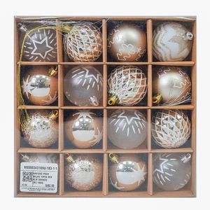 Navidad Pack Bolas 16Pzs Box 6Cm Dorado (Mc-1564)