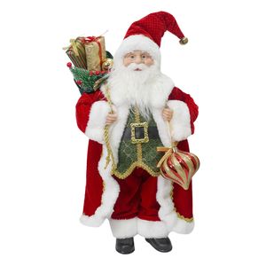 Navidad Santa Clasico 28X18X45Cm Rojo/Verde (Mc-1941)