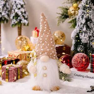 Navidad Muñeco Nomo Brillo 30Cm Dorado (Gc-207)